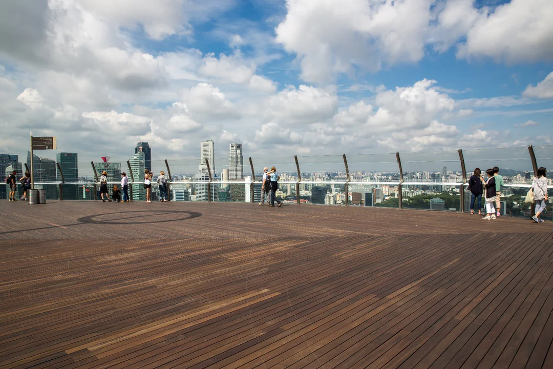 Marina Bay Sands Skypark Observation Deck views, Singapore