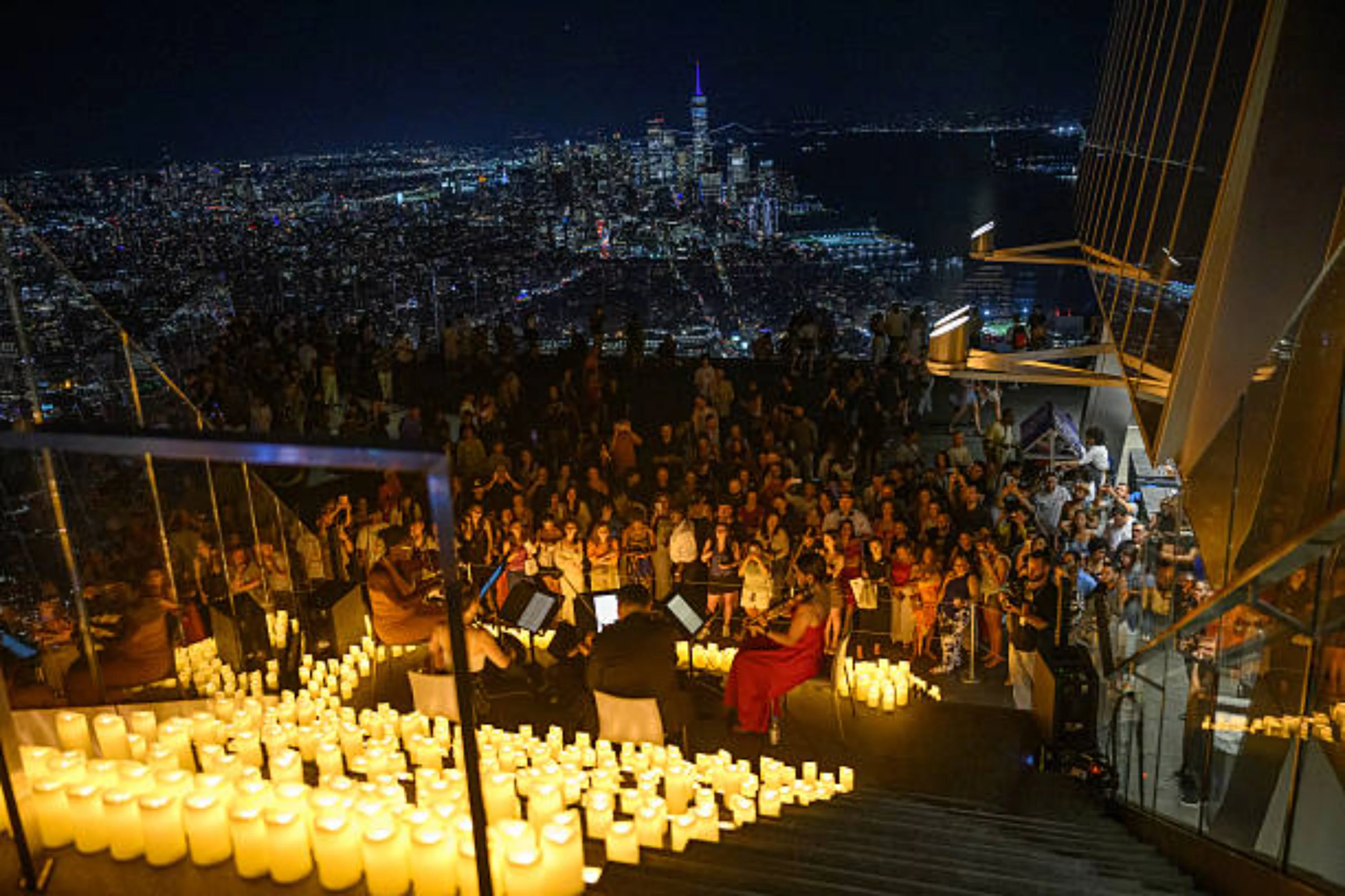 Edge Observation Deck in New York skyline view