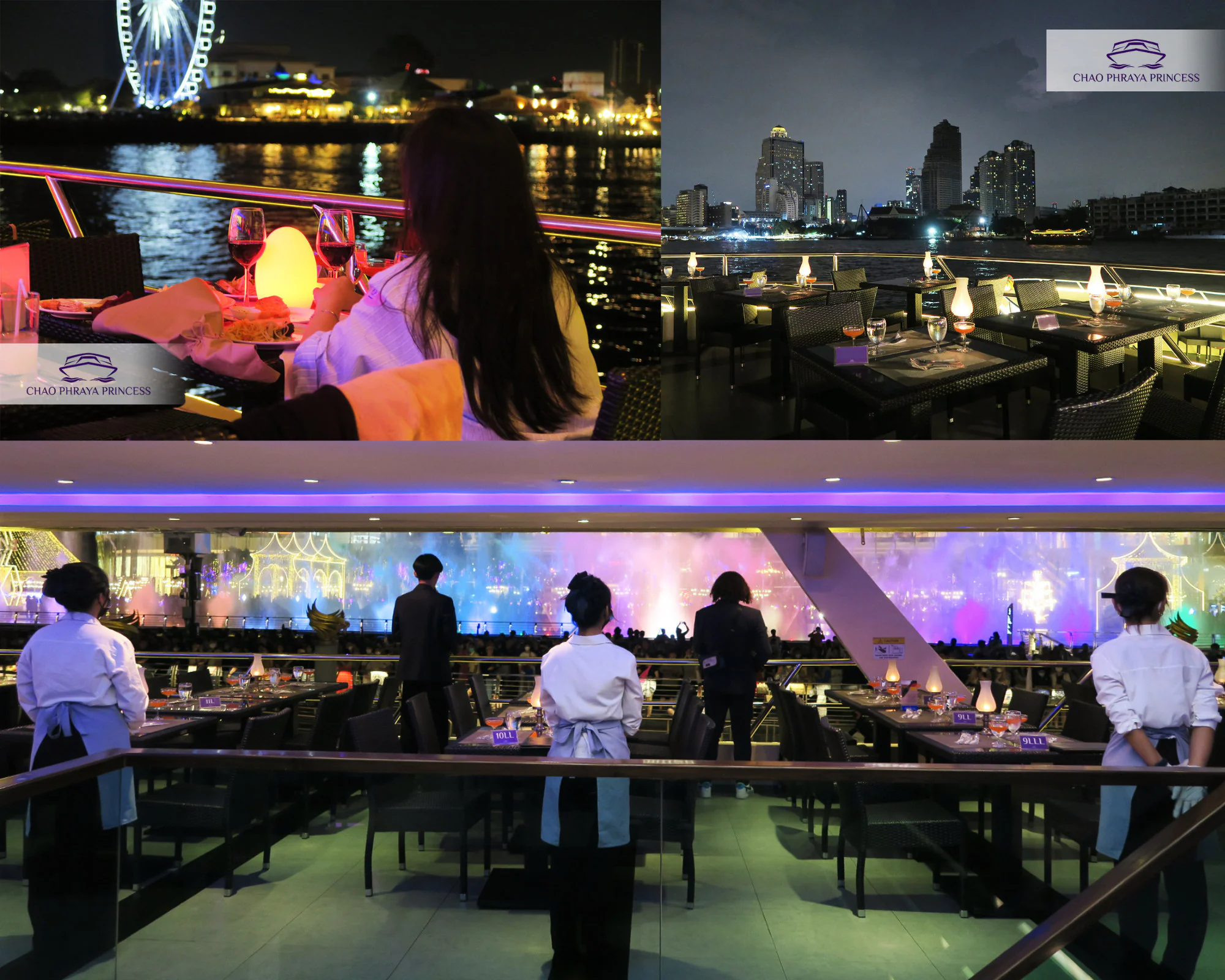 Chao Phraya Princess Cruise dining in Bangkok