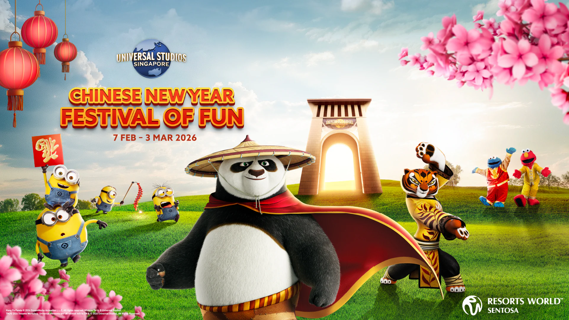 Universal Studios Singapore ticket celebration scene
