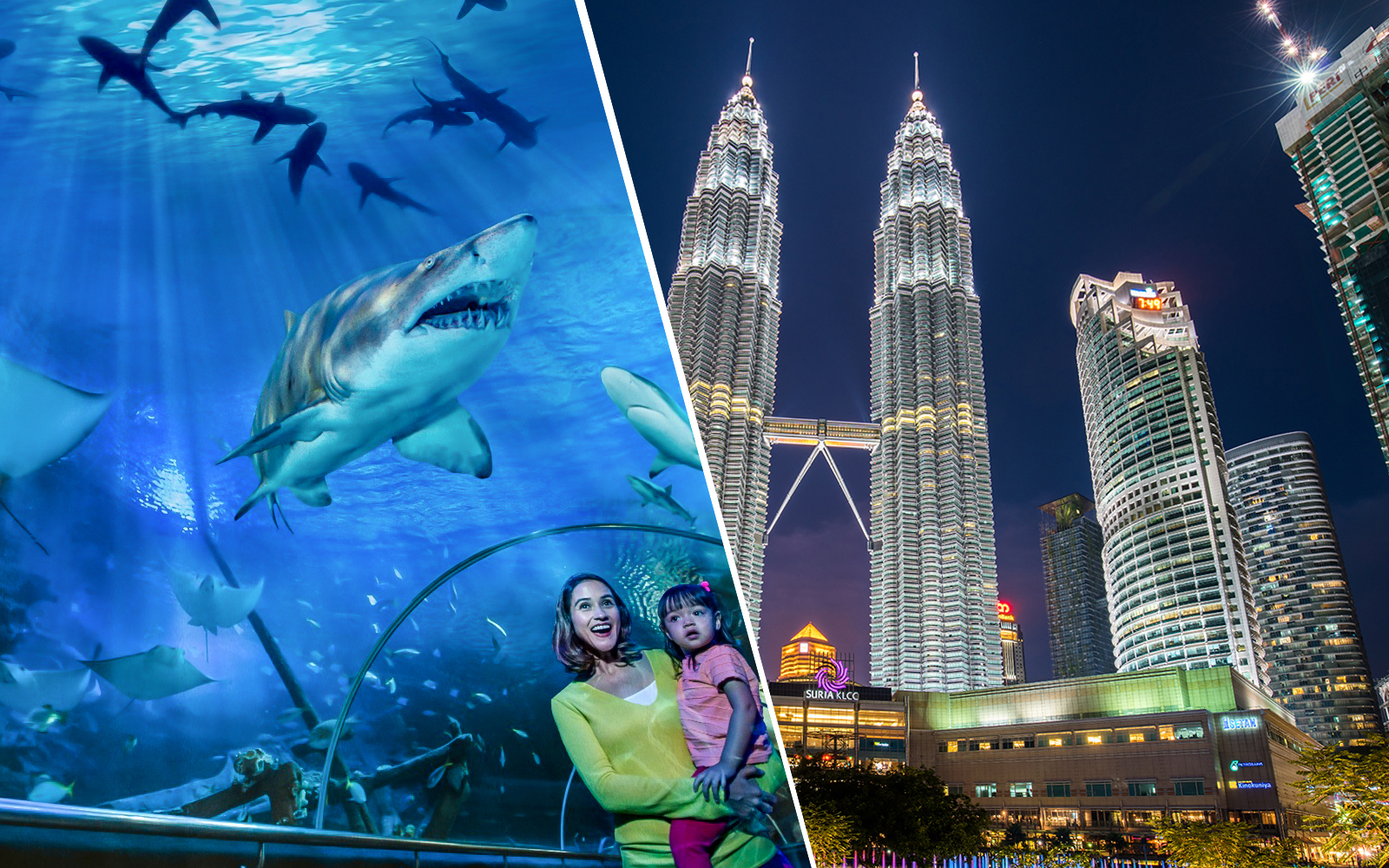 Combo (Save 13%): Aquaria KLCC + Petrosains Tickets