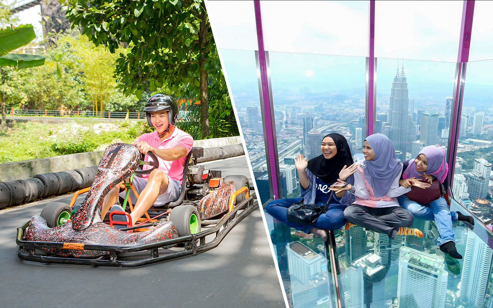 Combo (Save 14%): Sunway Lagoon Theme Park + KL Tower Tickets
