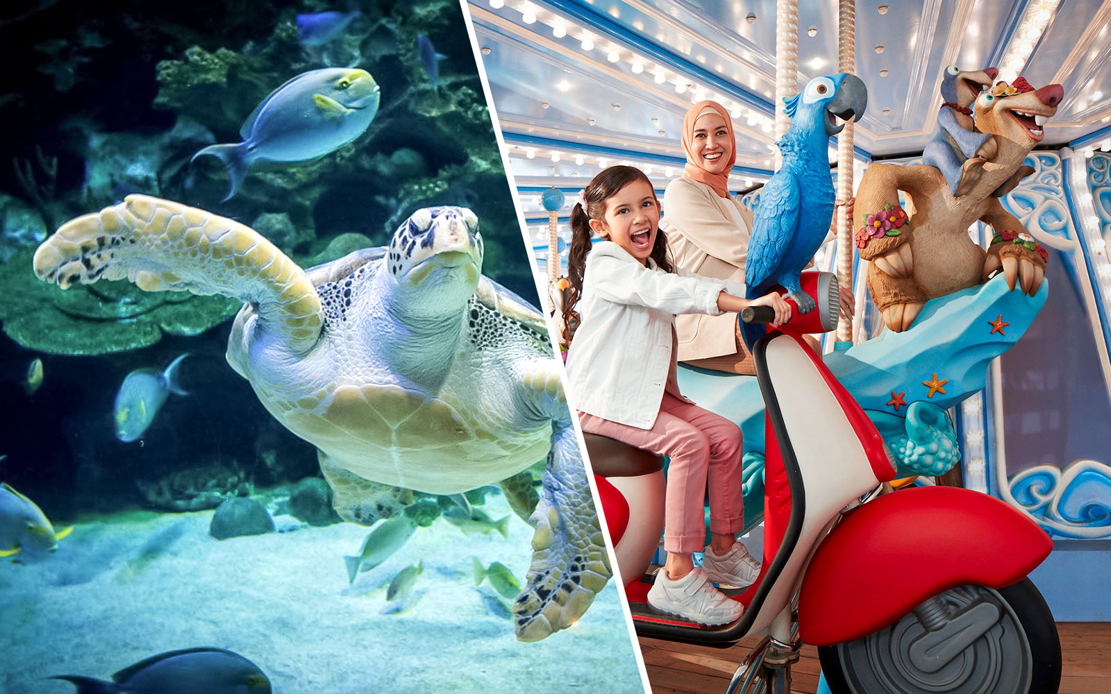 Combo (Save 43%): Aquaria KLCC + Genting SkyWorld Outdoor Theme Park Tickets