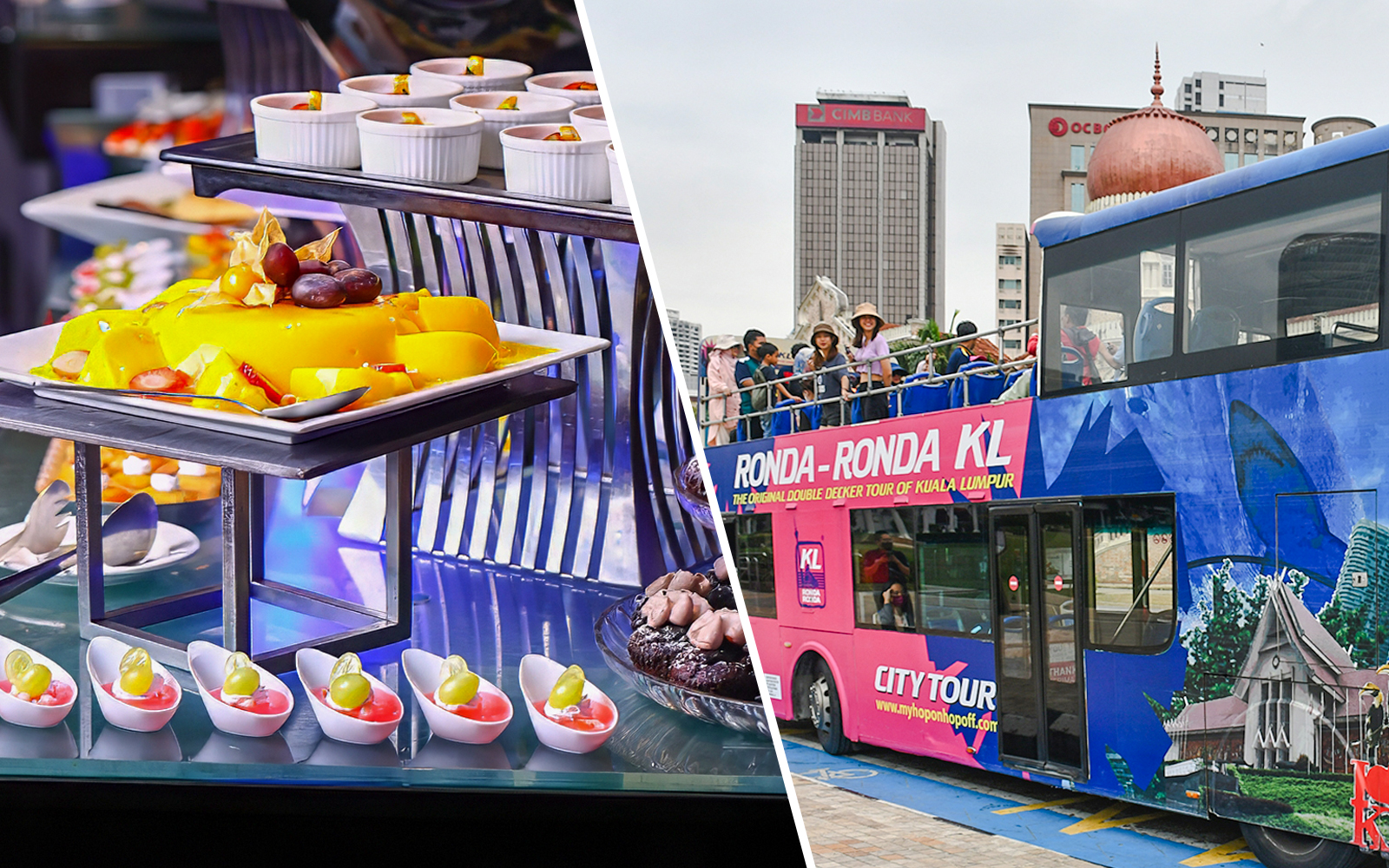 Combo (Save 5%): Dinner Buffet at ORBIT Buffet in KL Tower Tickets + Kuala Lumpur Hop-On Hop-Off Bus Tour experience in Kuala Lumpur | TickYourList