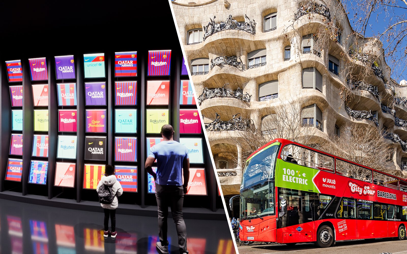 Combo (Save 10%): FC Barcelona Museum Immersive Tour + Barcelona Hop-on Hop-off Bus Tour experience tickets in Barcelona | TickYourList