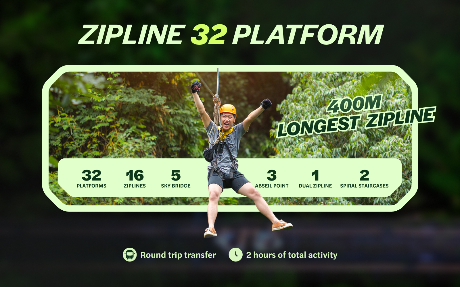 Hanuman World: 32 Platforms Zipline Adventure tickets in Phuket - Attractions | TickYourList