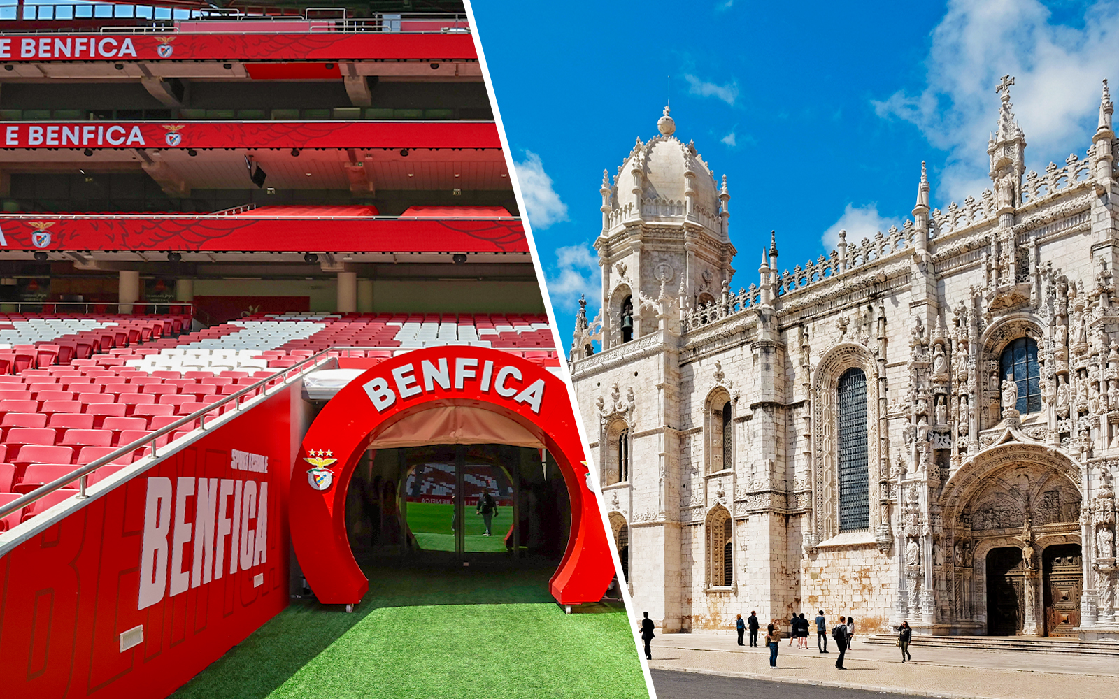 Combo (Save 9%): SL Benfica Stadium & Museum Tour + Jerónimos Monastery Tickets experience in Lisbon | TickYourList