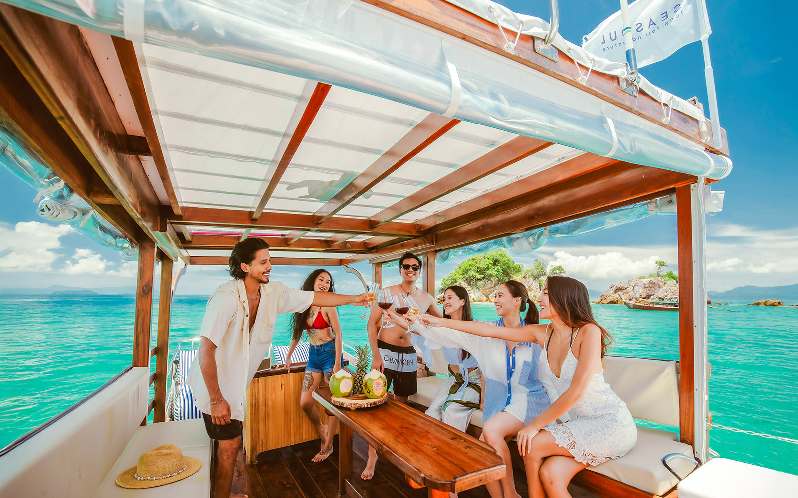 From Krabi: 7 Islands Morning or Sunset Tour by Luxury Longtail Boat tickets in Krabi - Activities | TickYourList