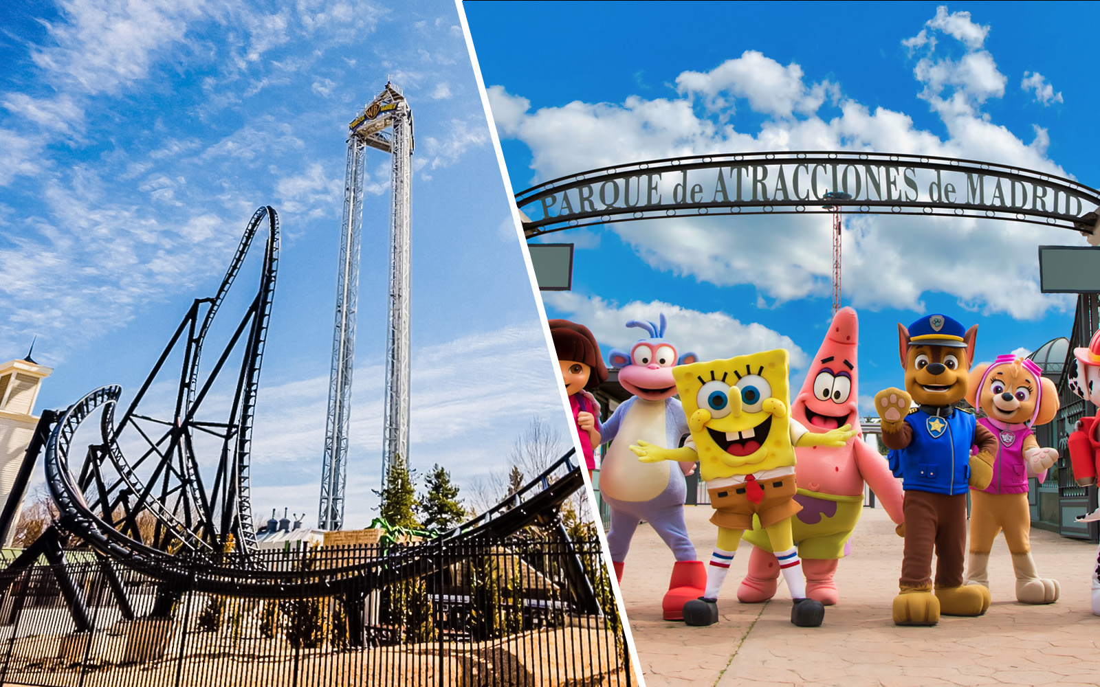 Combo (Save 4%): Parque Warner + Parque de Atracciones Skip-the-Line Tickets experience in Madrid | TickYourList