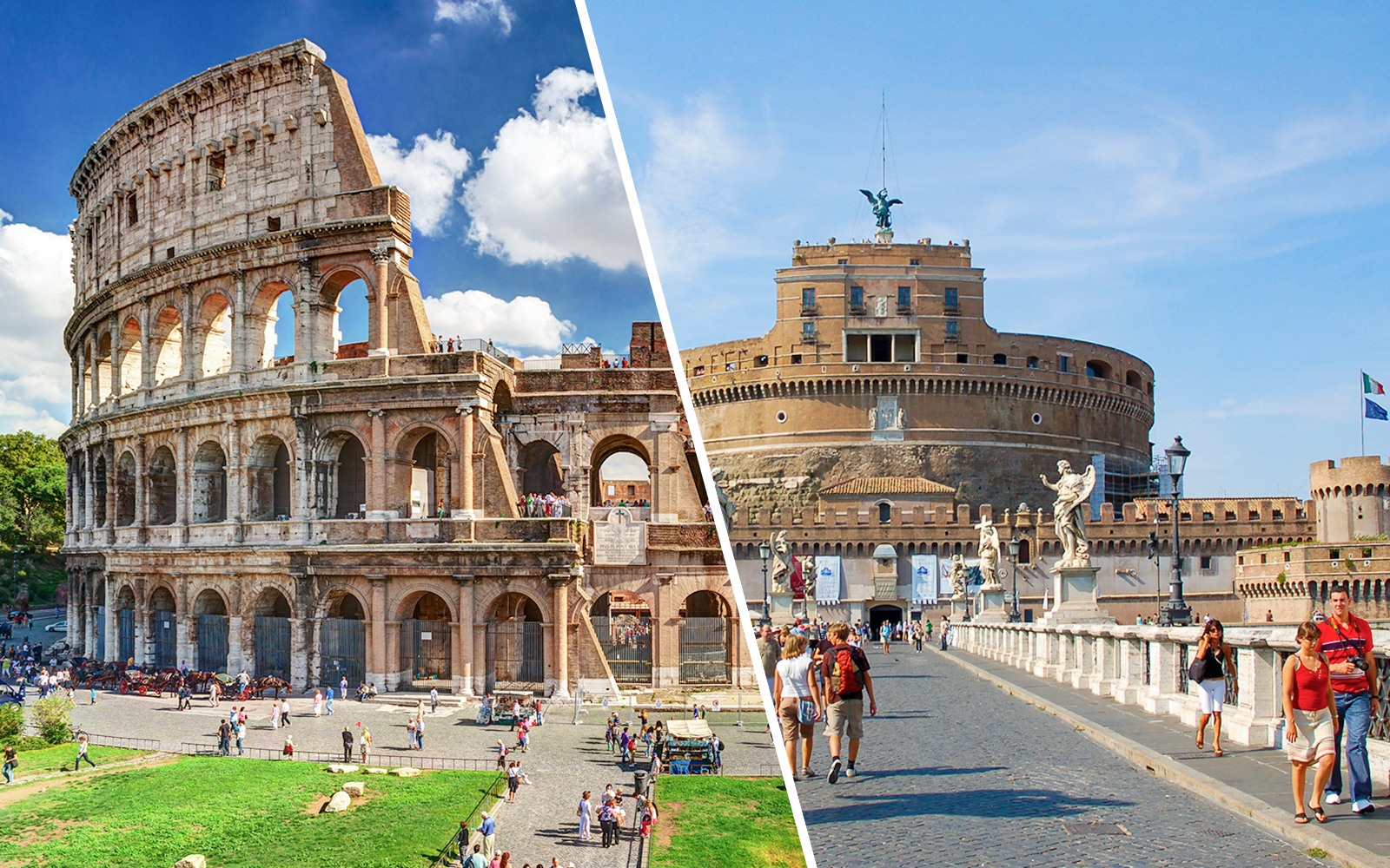 Combo (Save 5%): Castel San't Angelo Skip-the-Line Tickets and Entry to Colosseum, Palatine Hill, Roman Forum and Mamertine Prison experience in Rome | TickYourList
