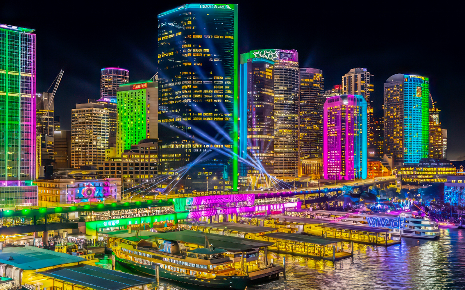 Vivid Sydney Cruise with Buffet Dinner & Complimentary Drink tickets in Sydney - Attractions | TickYourList