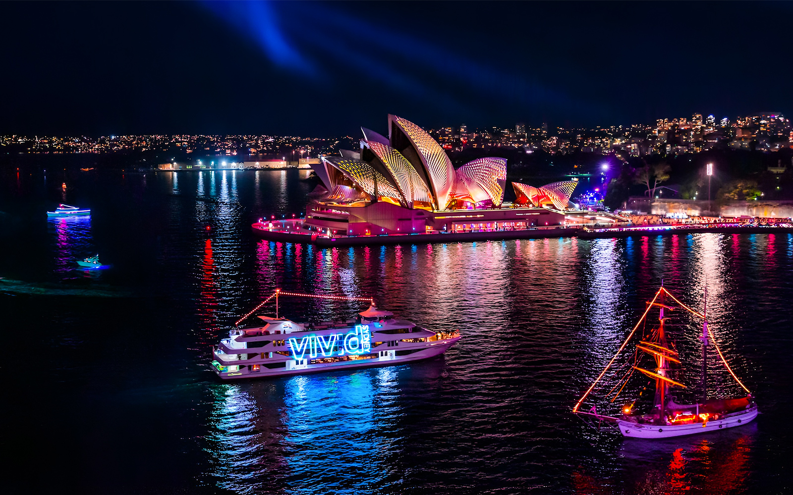 Vivid Sydney Cruise with Buffet Dinner & Complimentary Drink tickets in Sydney - Activities | TickYourList