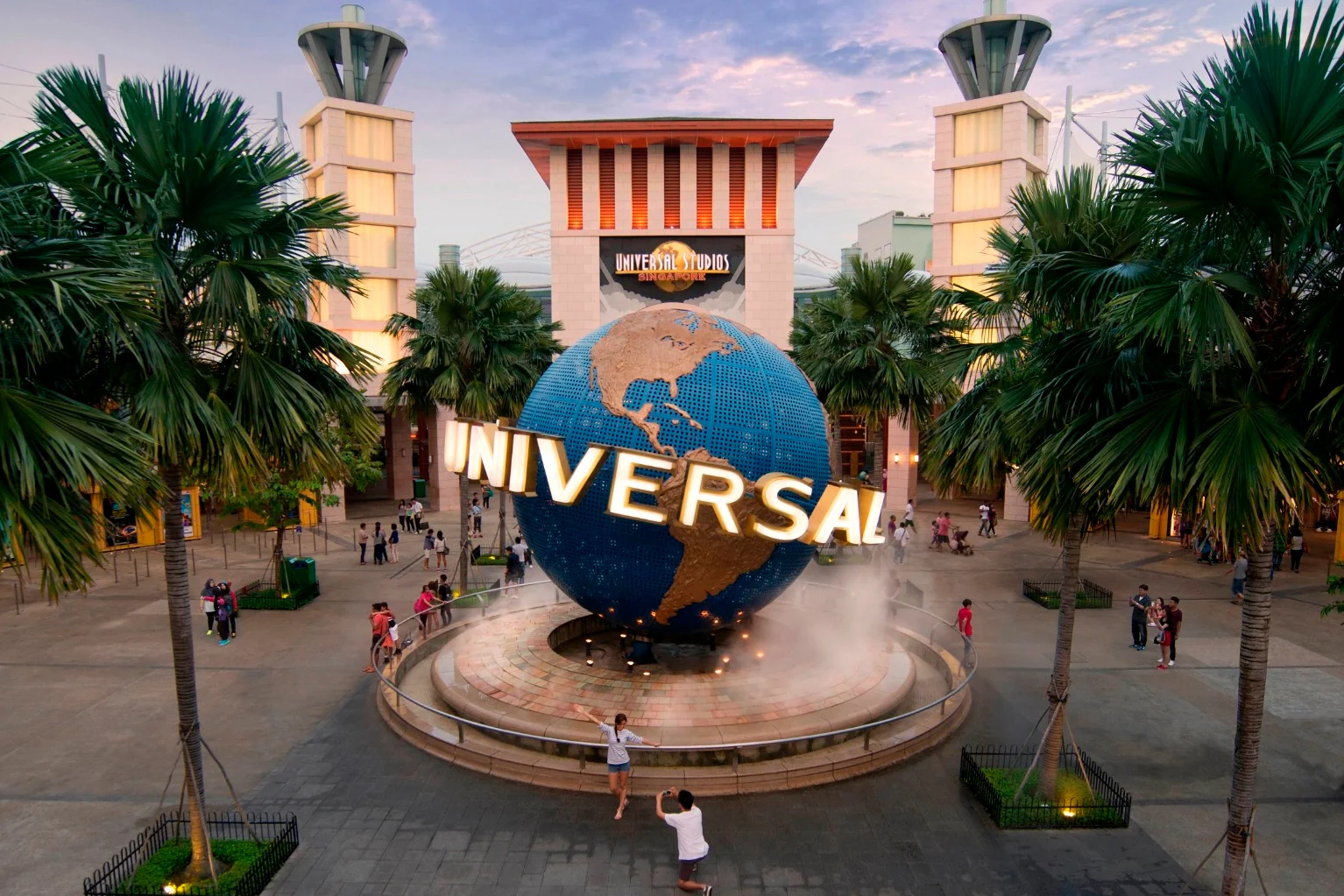 Exciting moment at Universal Studios Singapore